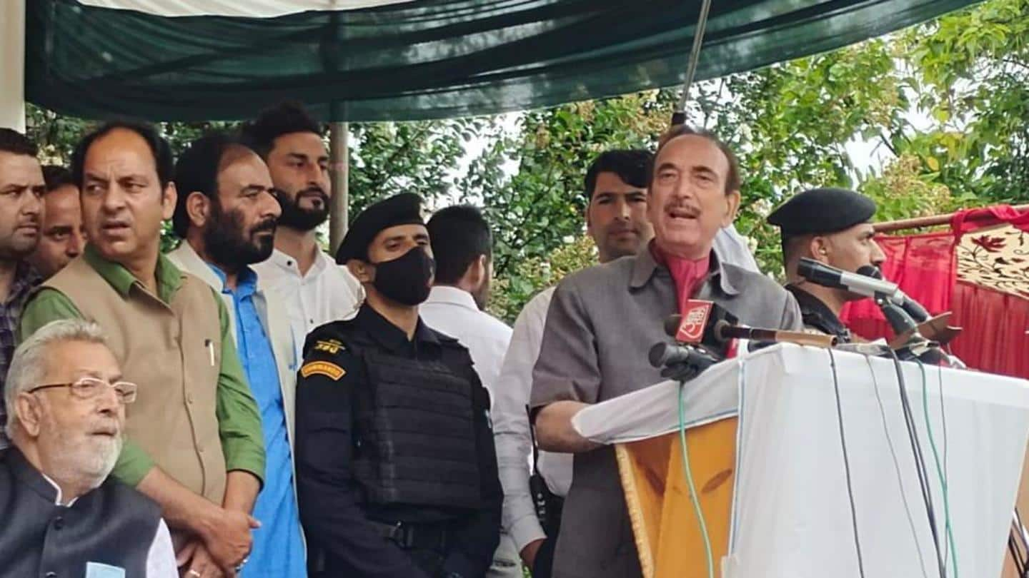 Ghulam Nabi Azad to announce new party in 10 days