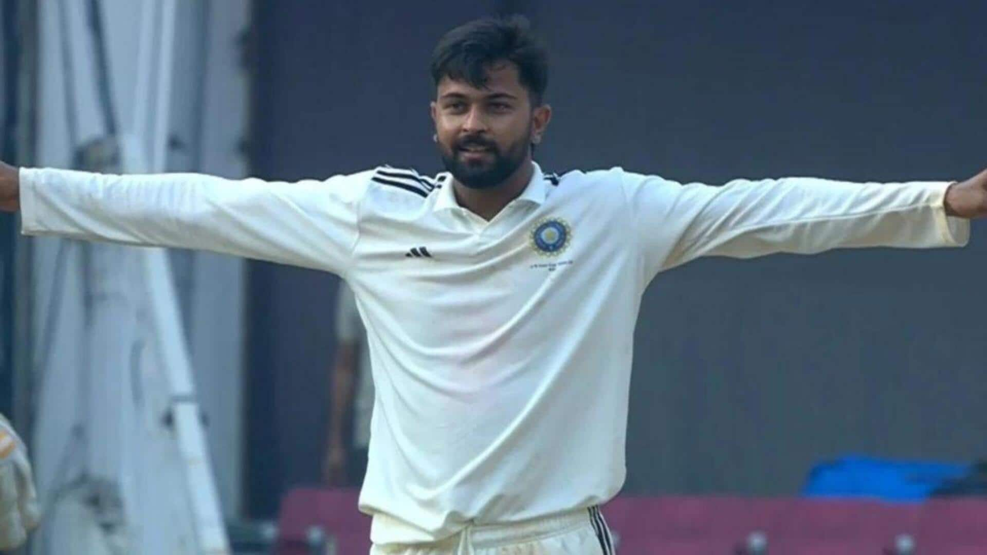 Saransh Jain shines in Irani Cup 2024 with six-wicket haul