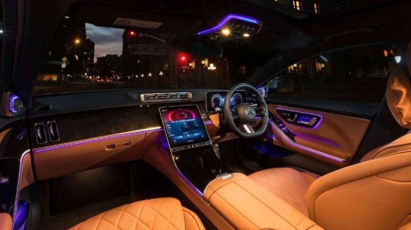 The vehicle packs a 12.8-inch infotainment panel The vehicle packs a 12.8-inch infotainment panel
