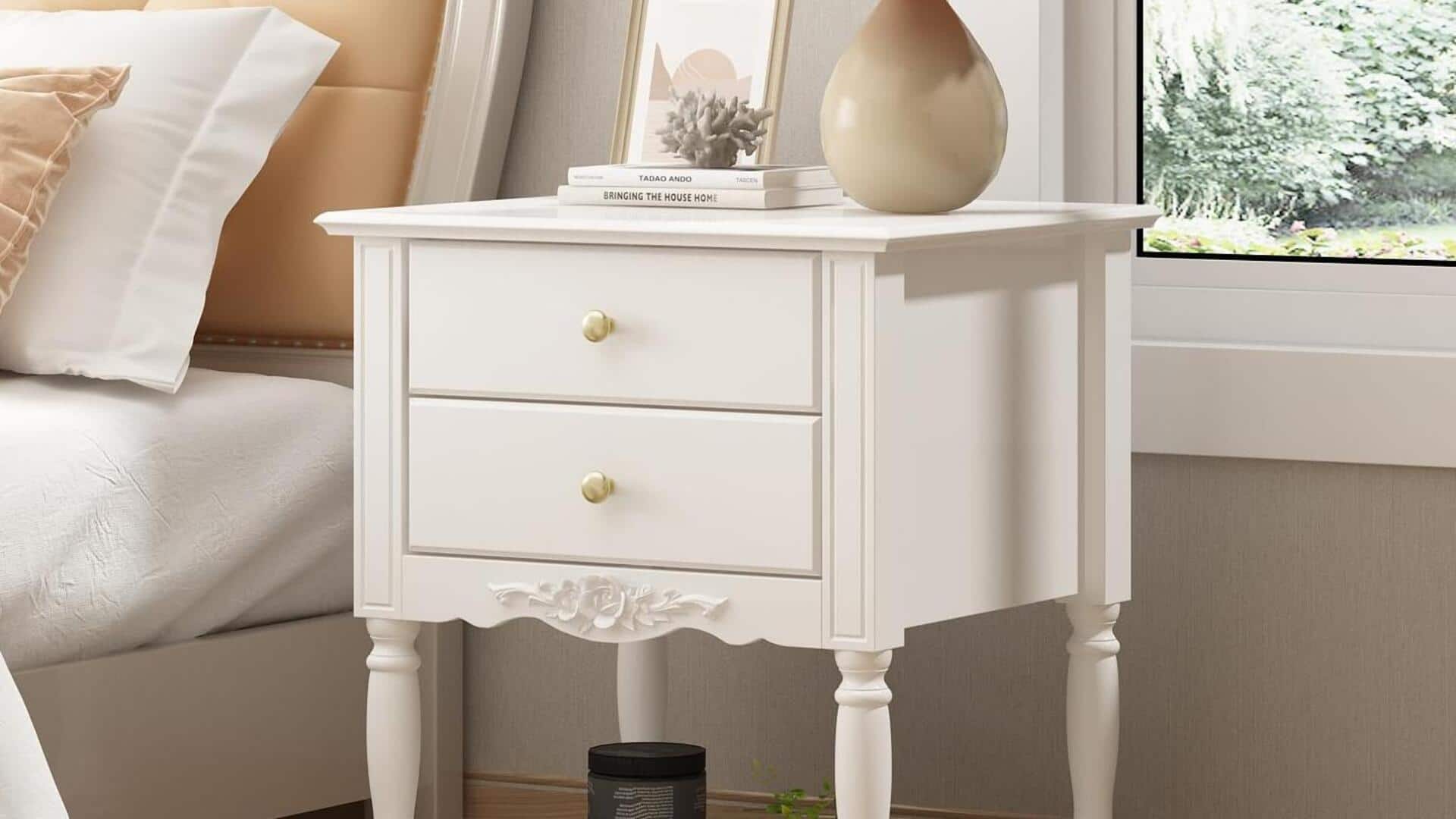 Add timeless charm to your bedroom with vintage nightstands