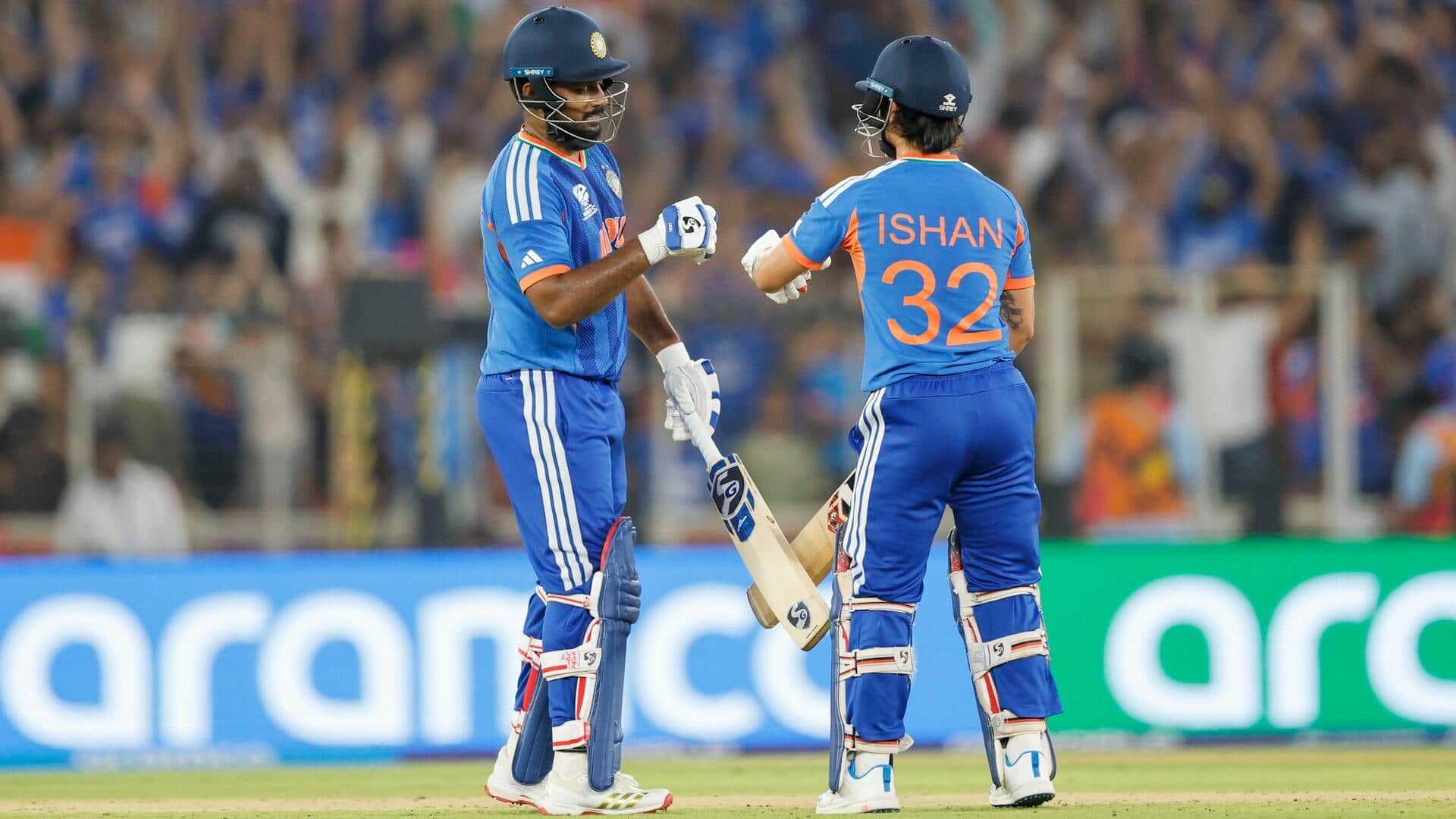Three Indians recording 50-plus scores in a T20 WC innings