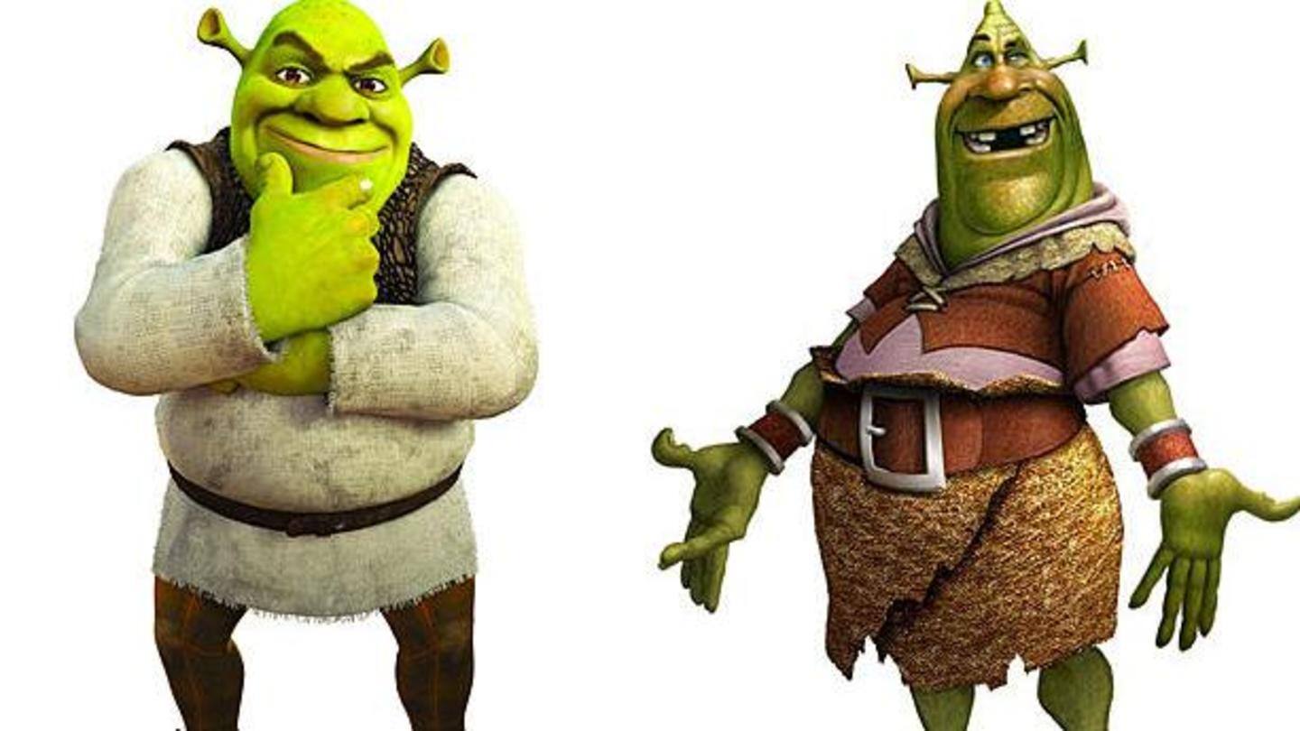 The unused 'Shrek' design show him a lot more ogre-like The unused 'Shrek' design show him a lot more ogre-like