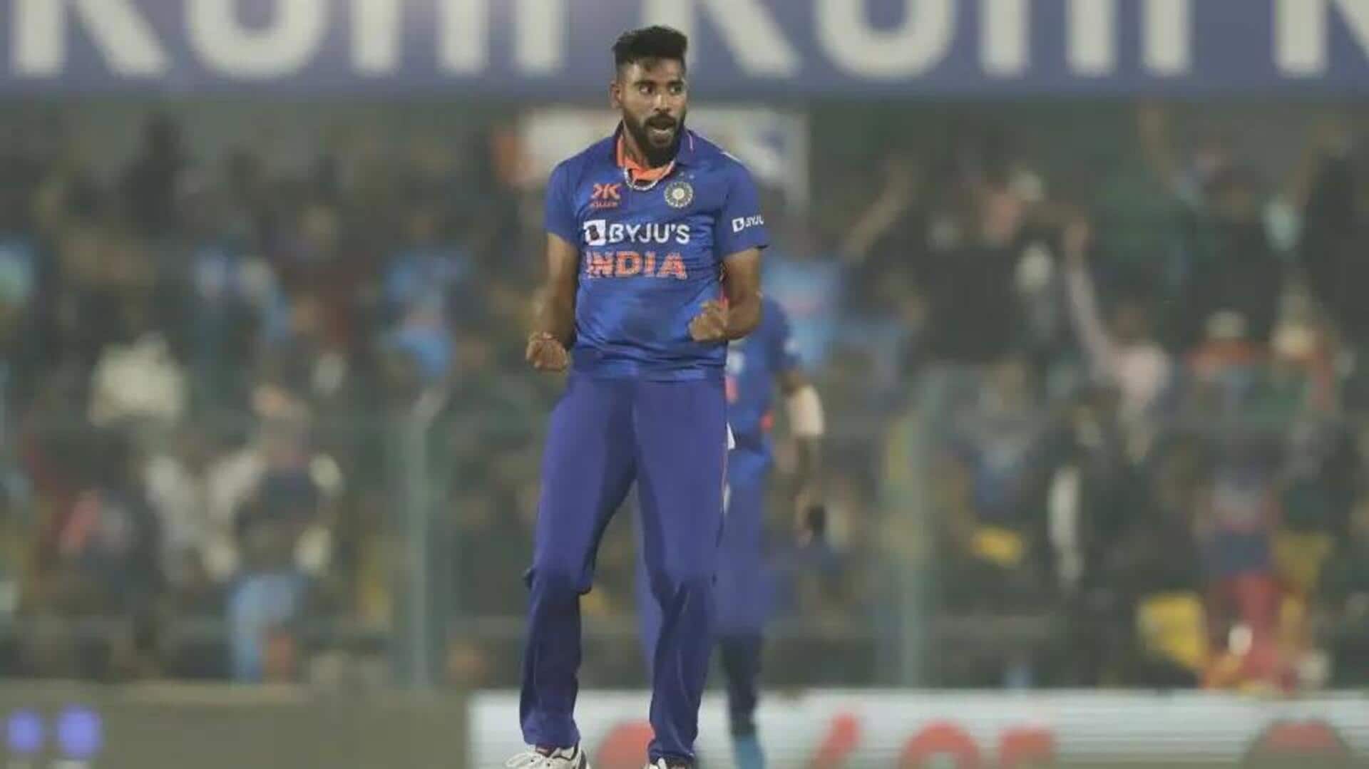 Mohammed Siraj completes 50 ODI wickets: Decoding his Stats