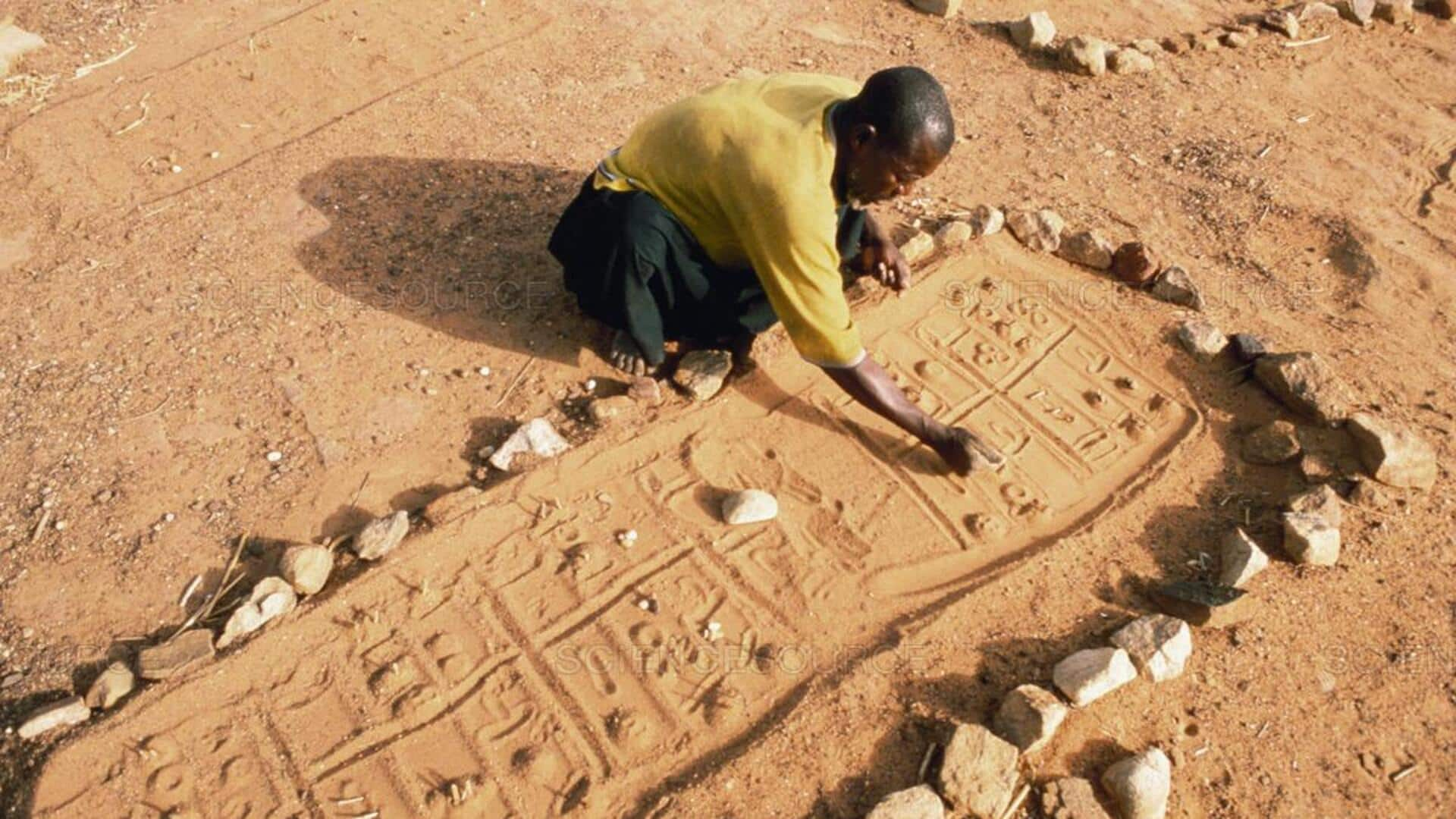 Exploring African sand divination practice