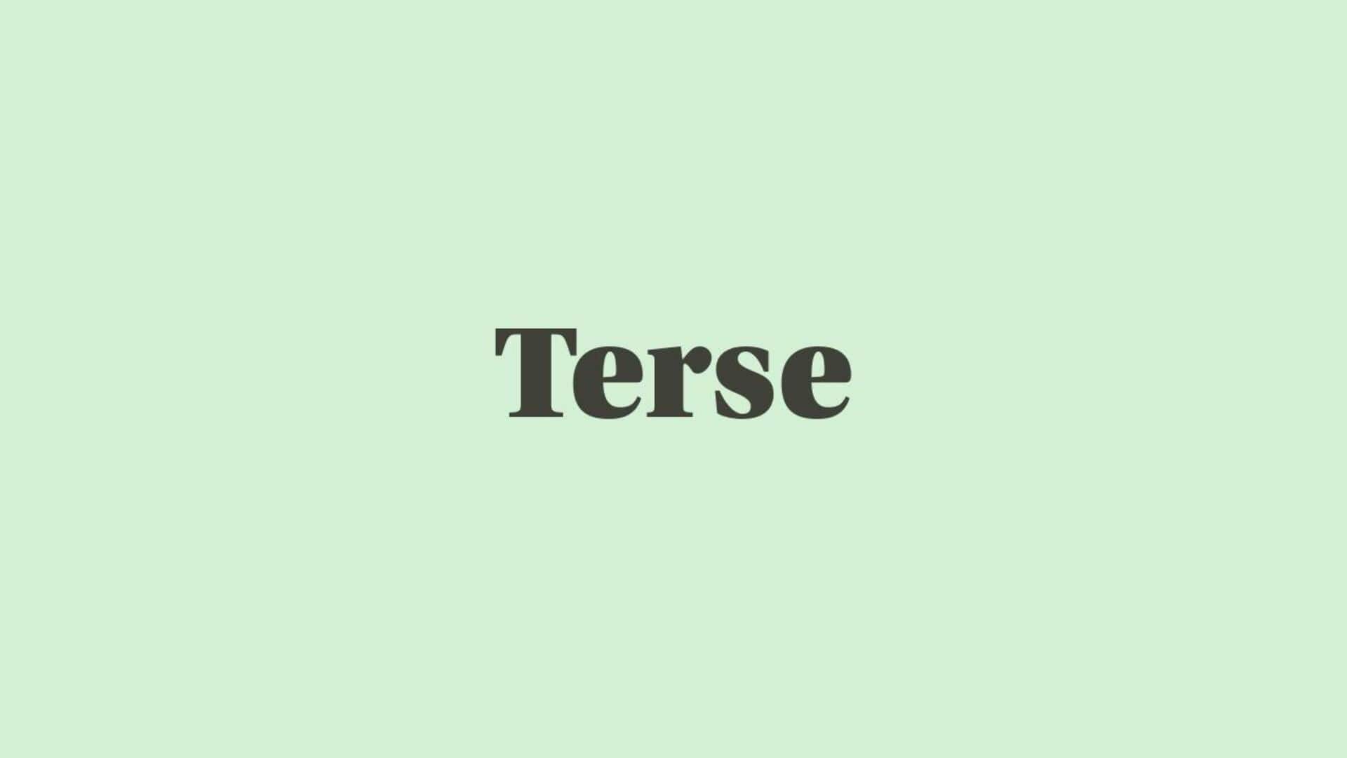 Word of the Day: Terse