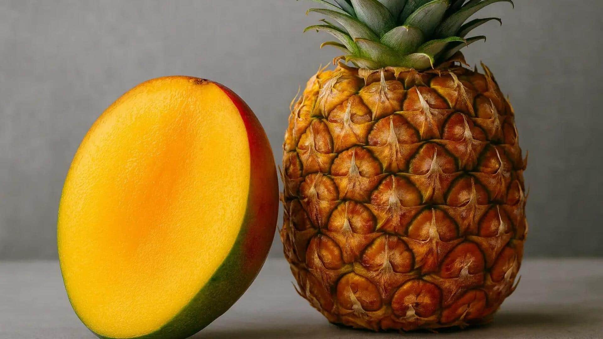 Does mango or pineapple have more calories?