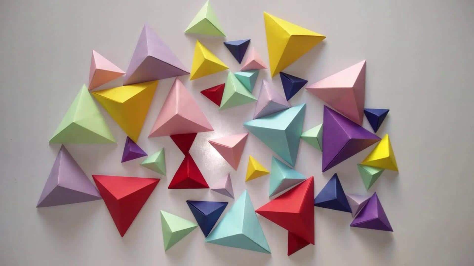 Transform your space with origami wall art