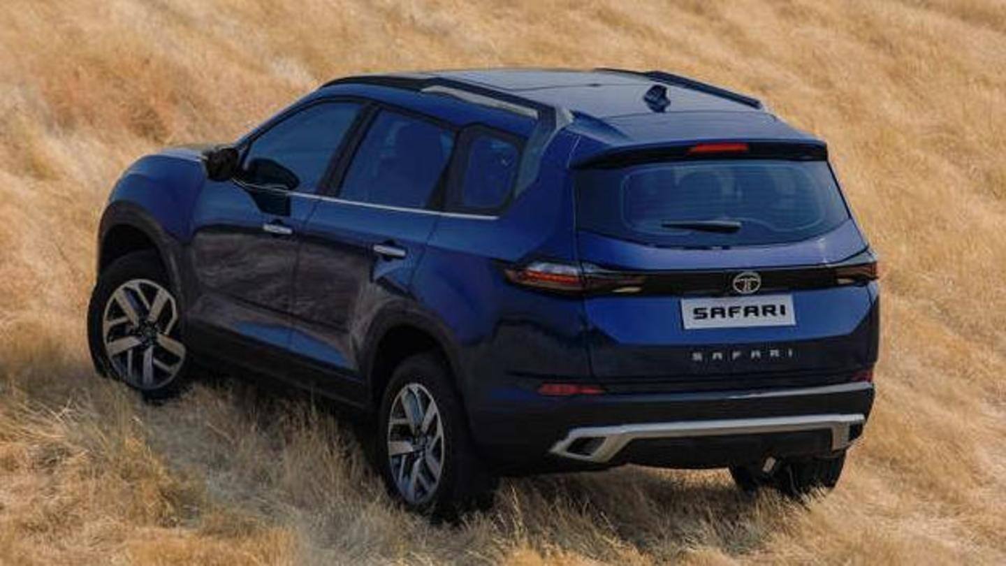 The car flaunts a chromed grille and shark-fin antenna The car flaunts a chromed grille and shark-fin antenna