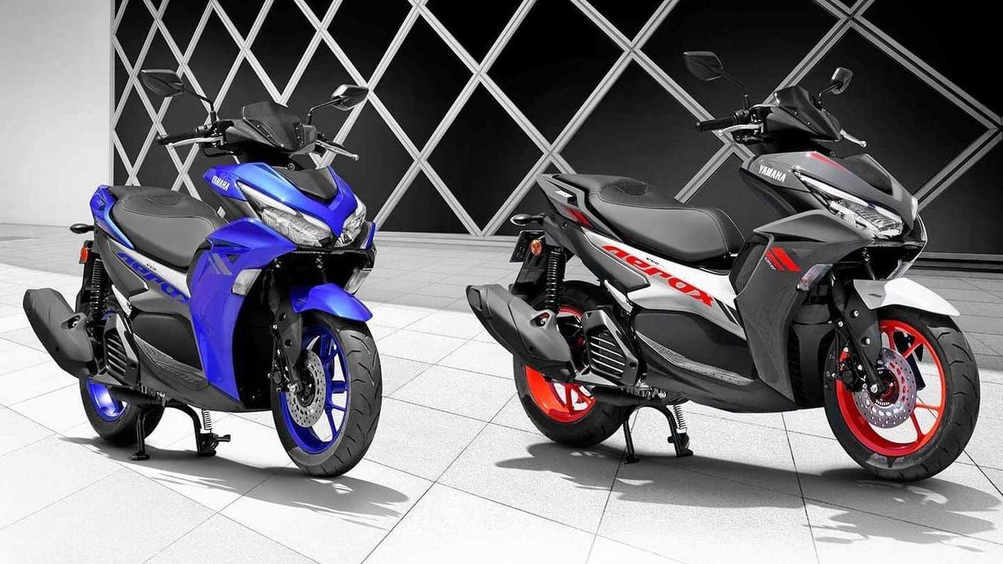 The scooter has a stepped-up seat and alloy wheels The scooter has a stepped-up seat and alloy wheels