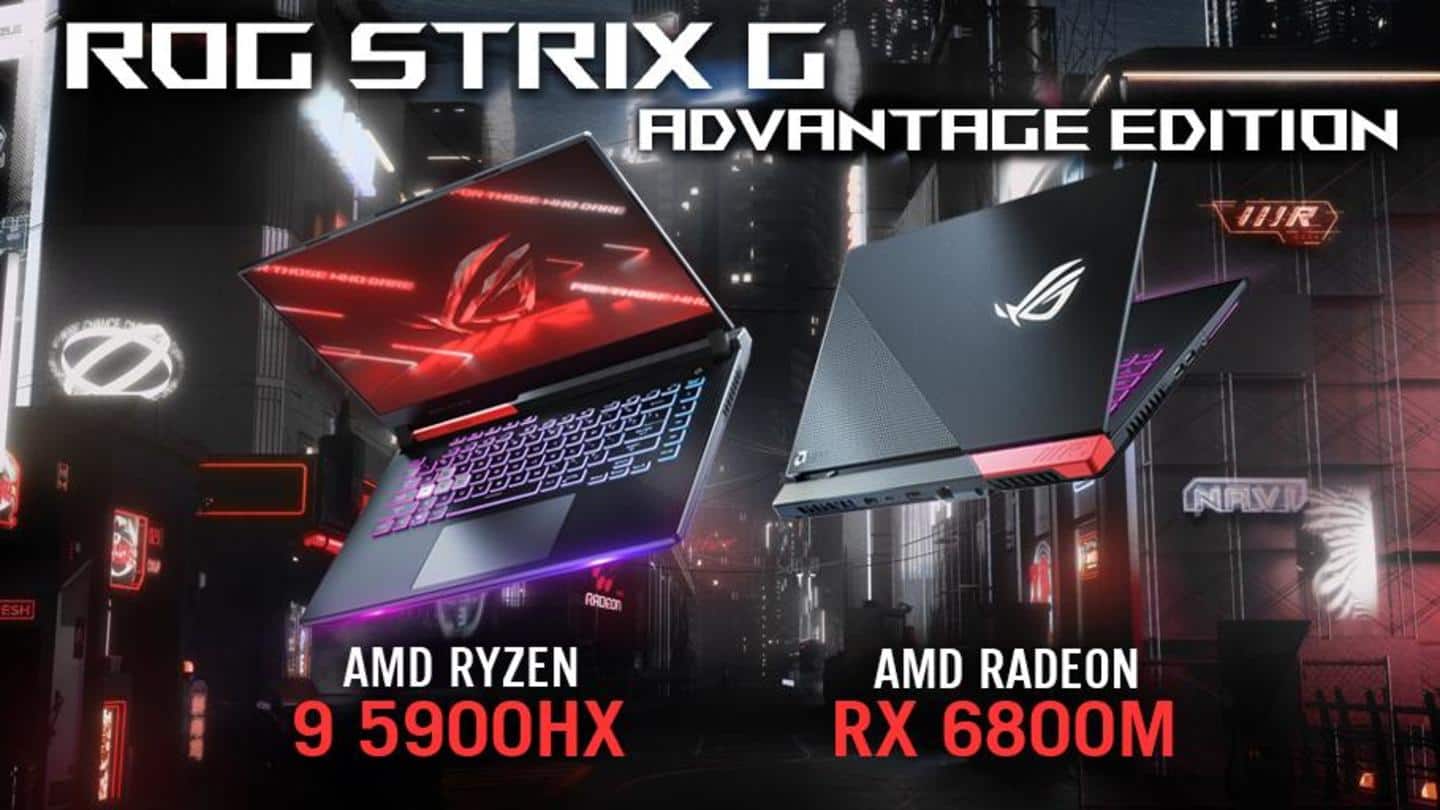 ASUS unveils world's first laptops with Radeon RX 6800M GPUs