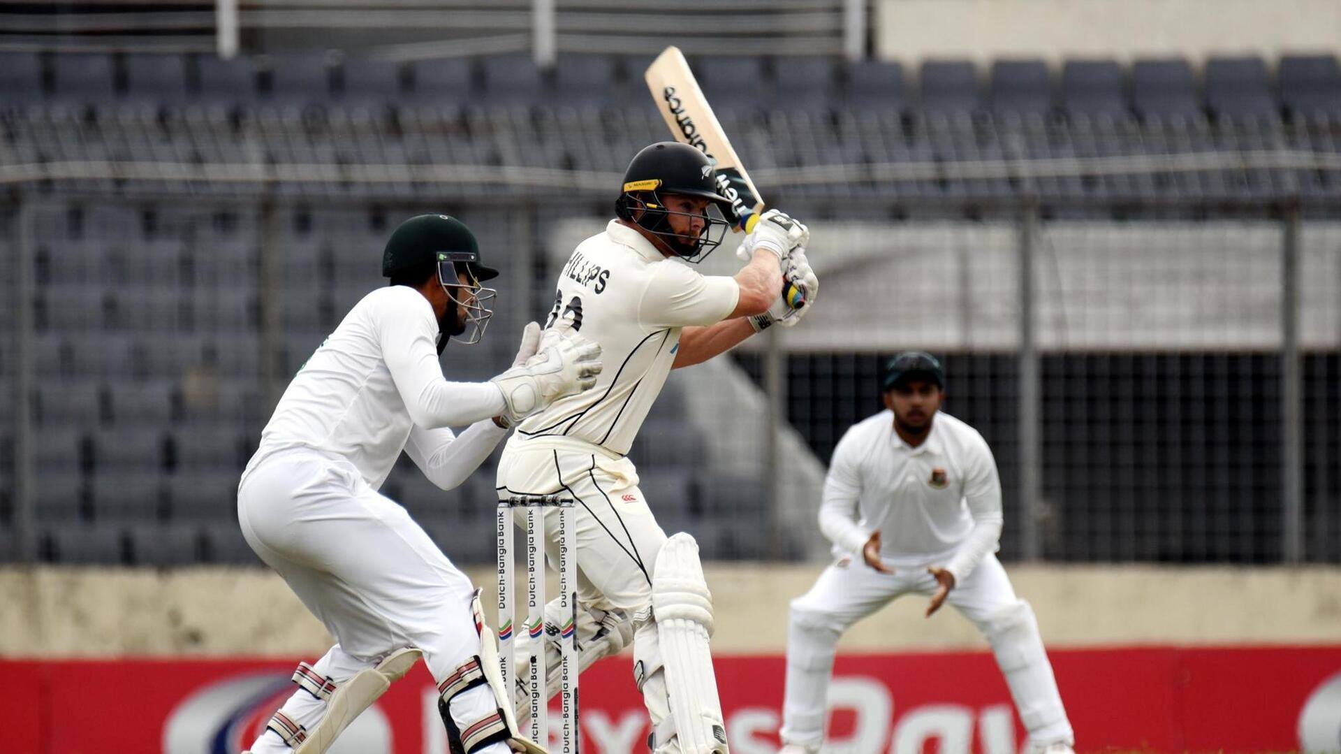 BAN vs NZ, 2nd Test: Glenn Phillips smashes career-best 87