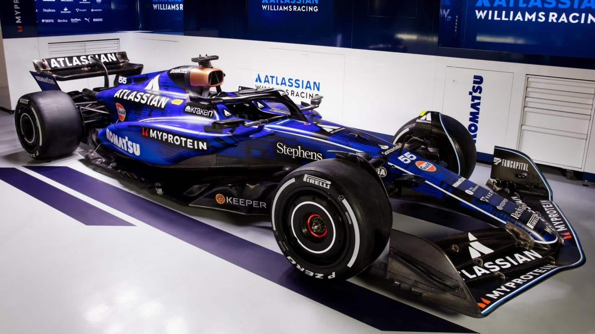 Williams unveil 2025 F1 car with Sainz and Albon