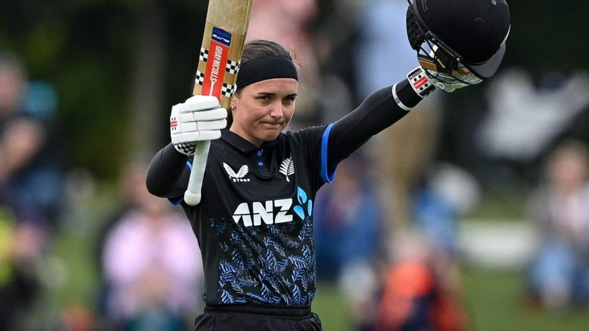 Amelia Kerr makes records with her 2nd Women's T20I hundred