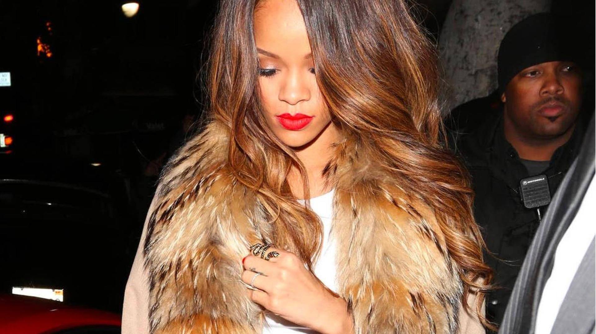 PETA urges Rihanna to stop wearing real fur