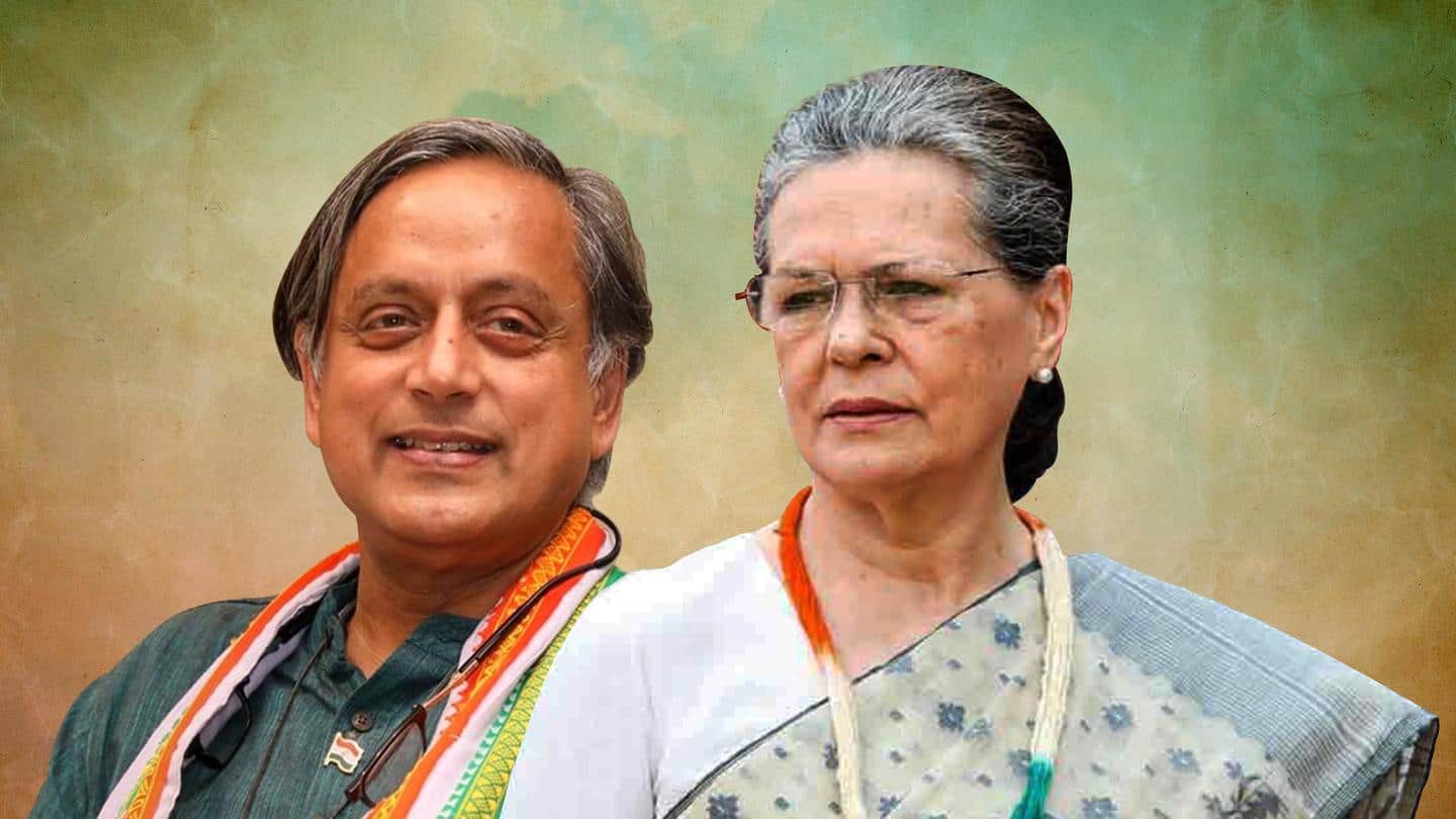 Shashi Tharoor meets Sonia Gandhi ahead of Congress president election