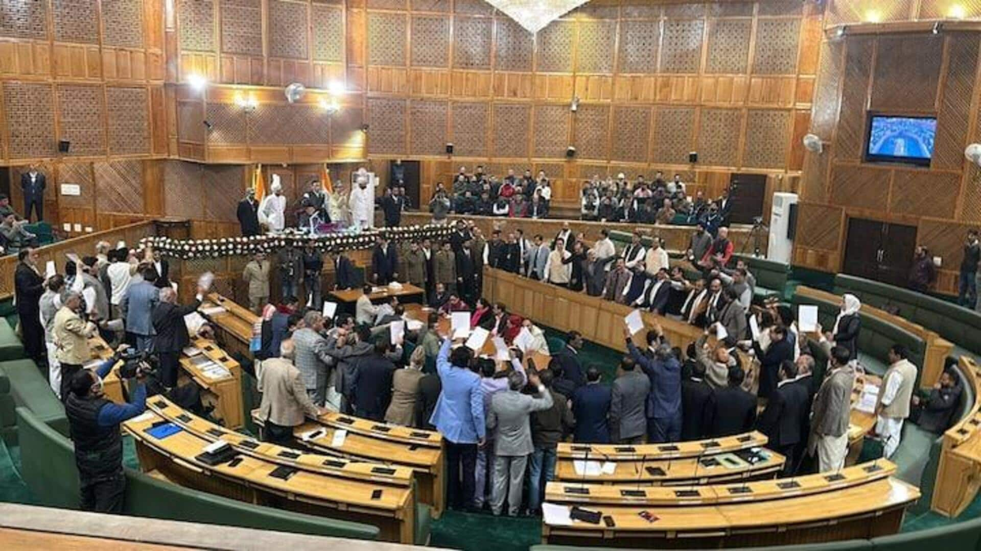 Video: Ruckus in J&K Assembly over Article 370 banner 