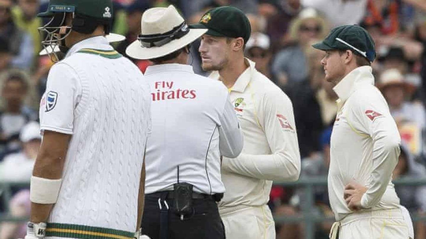 The infamous ball-tampering incident The infamous ball-tampering incident