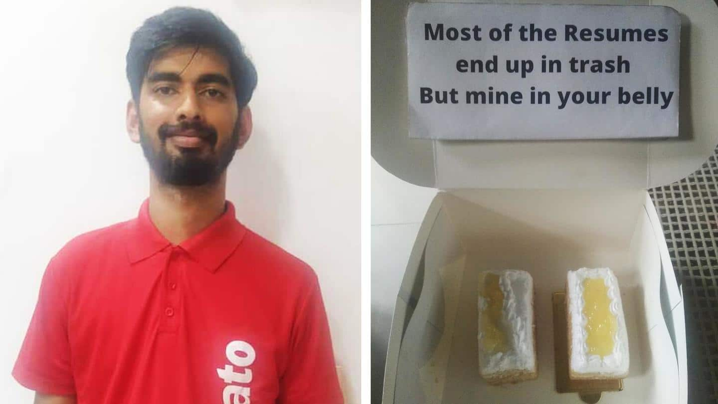 Job seeker 'delivers' resume dressed as Zomato executive. Peak Bengaluru?