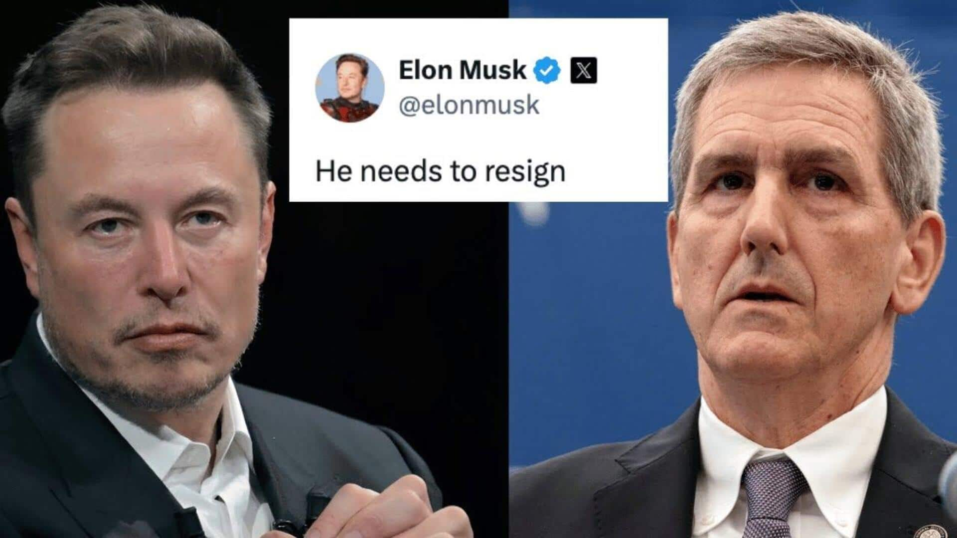 Why Elon Musk is calling for US FAA chief's resignation