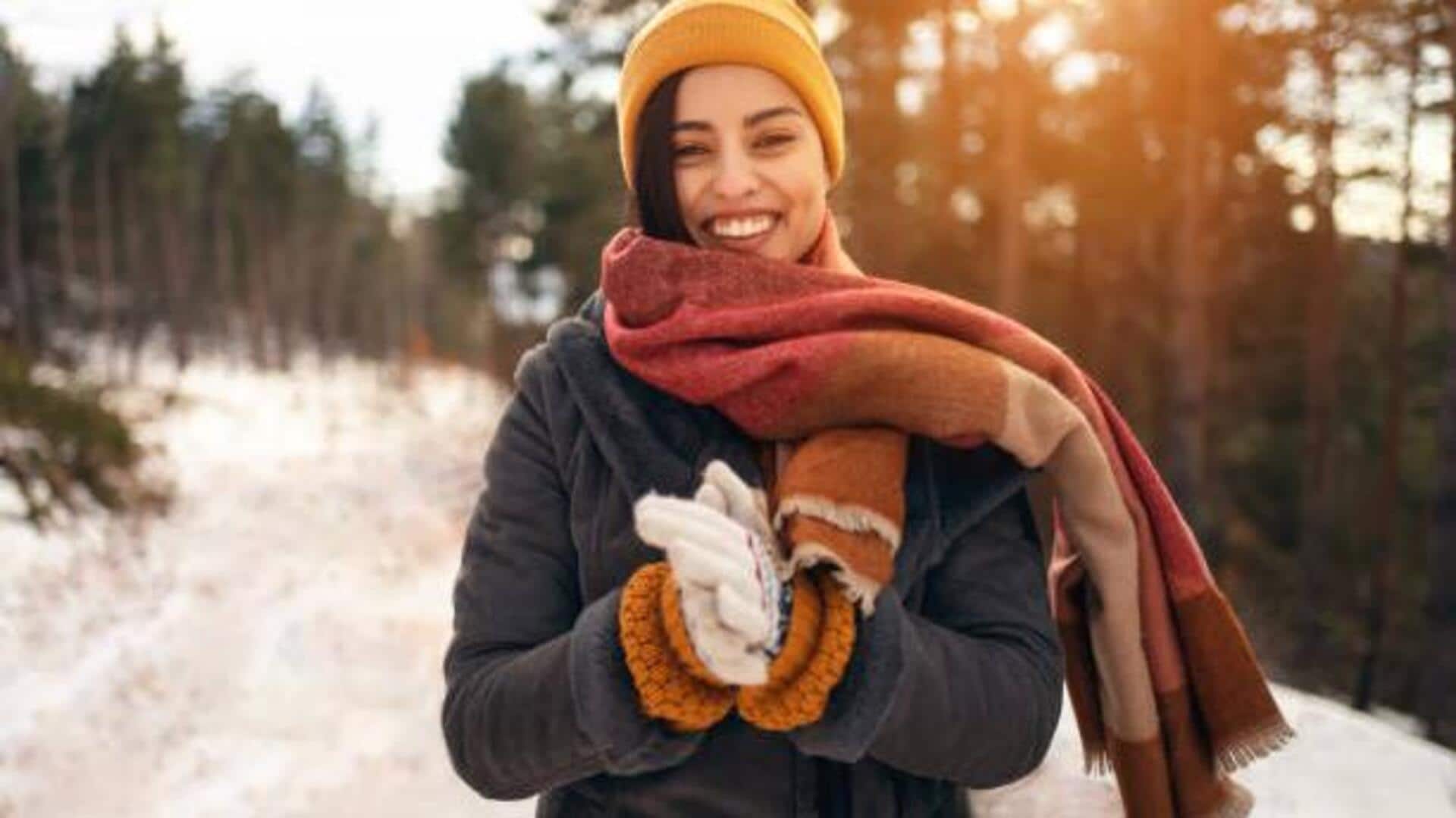 How to wear scarves in winter