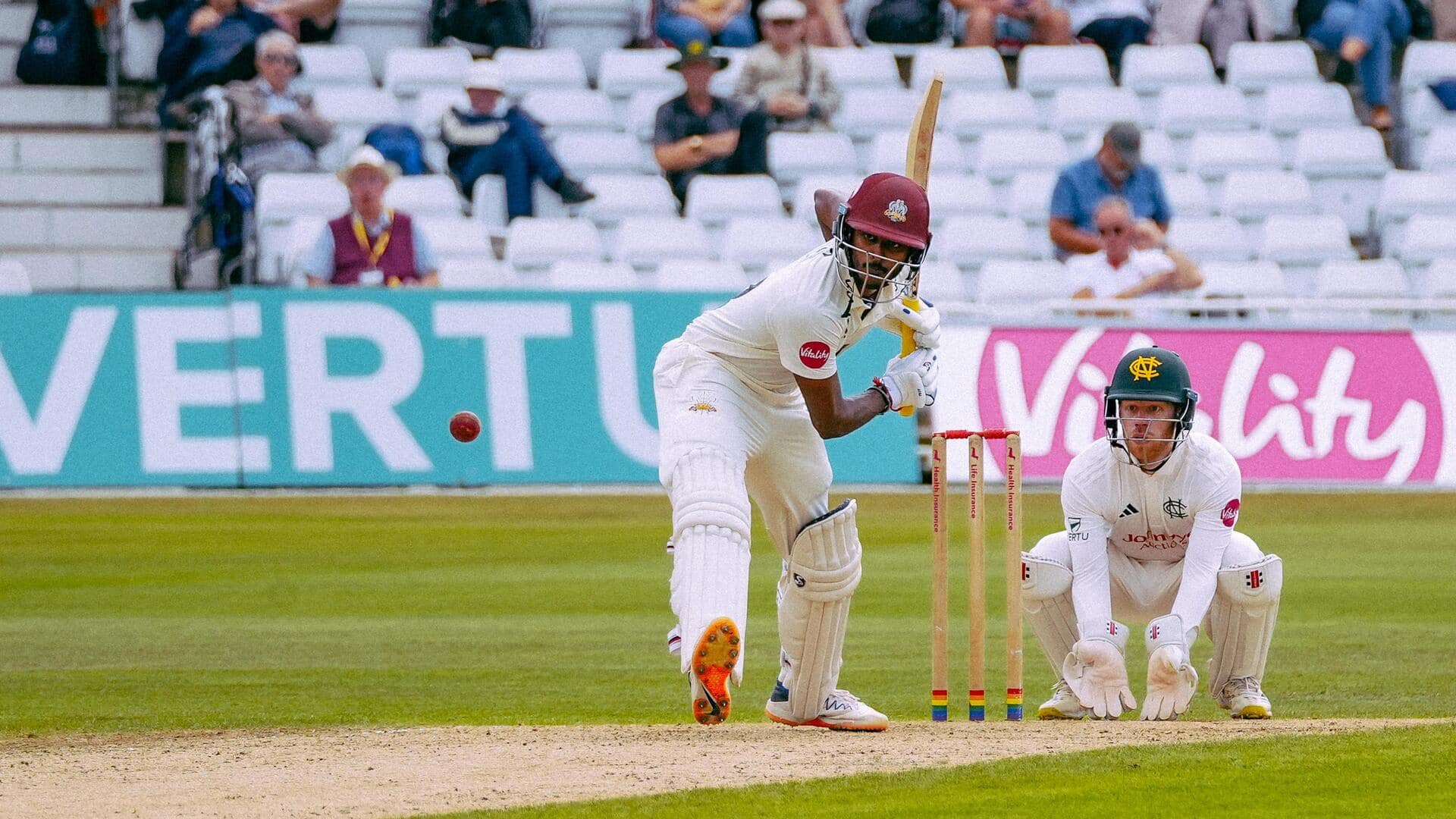 Sai Sudharsan hammers century for Surrey in County Championship