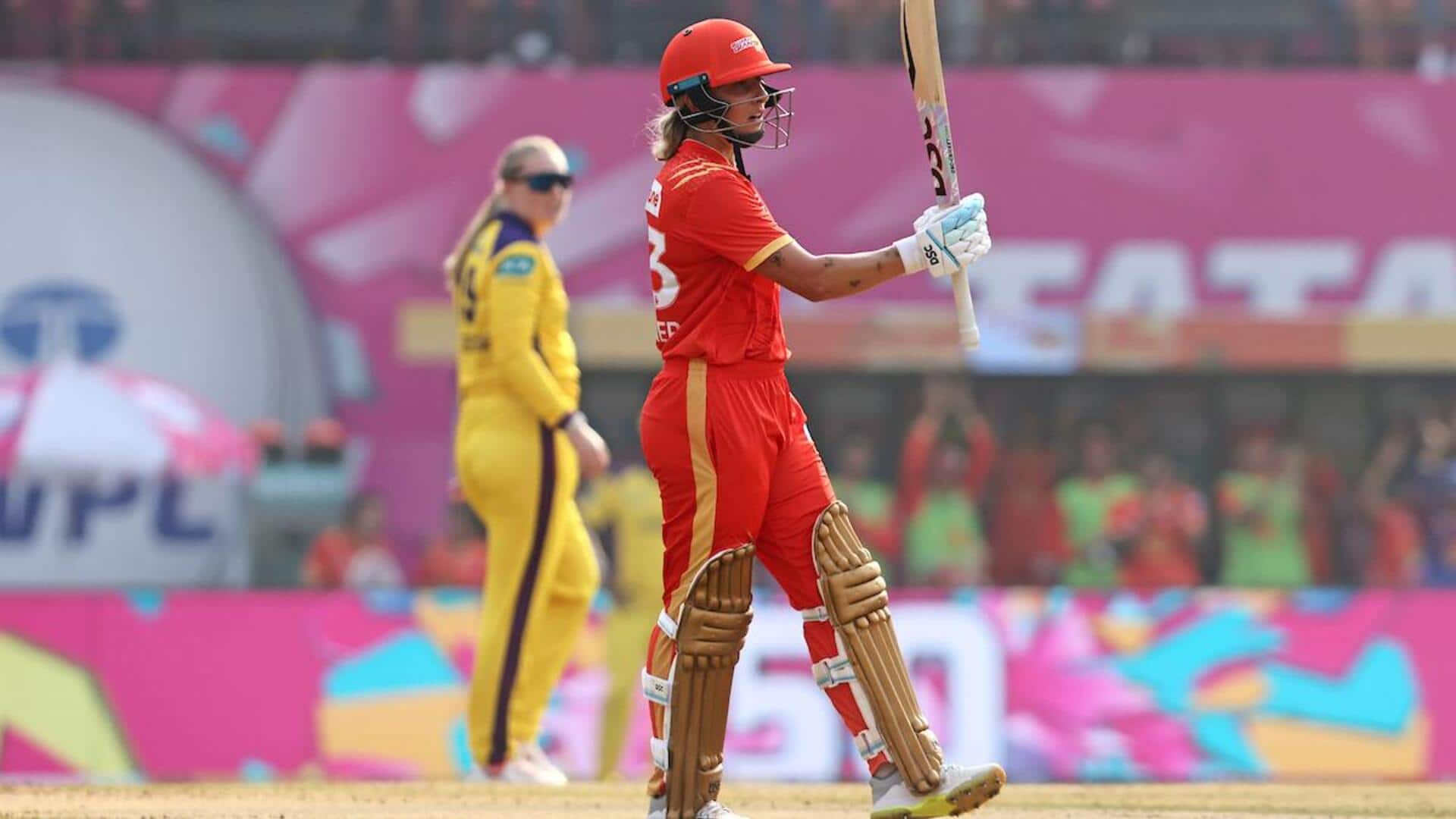 Ashleigh Gardner powers Gujarat Giants with her sixth WPL fifty