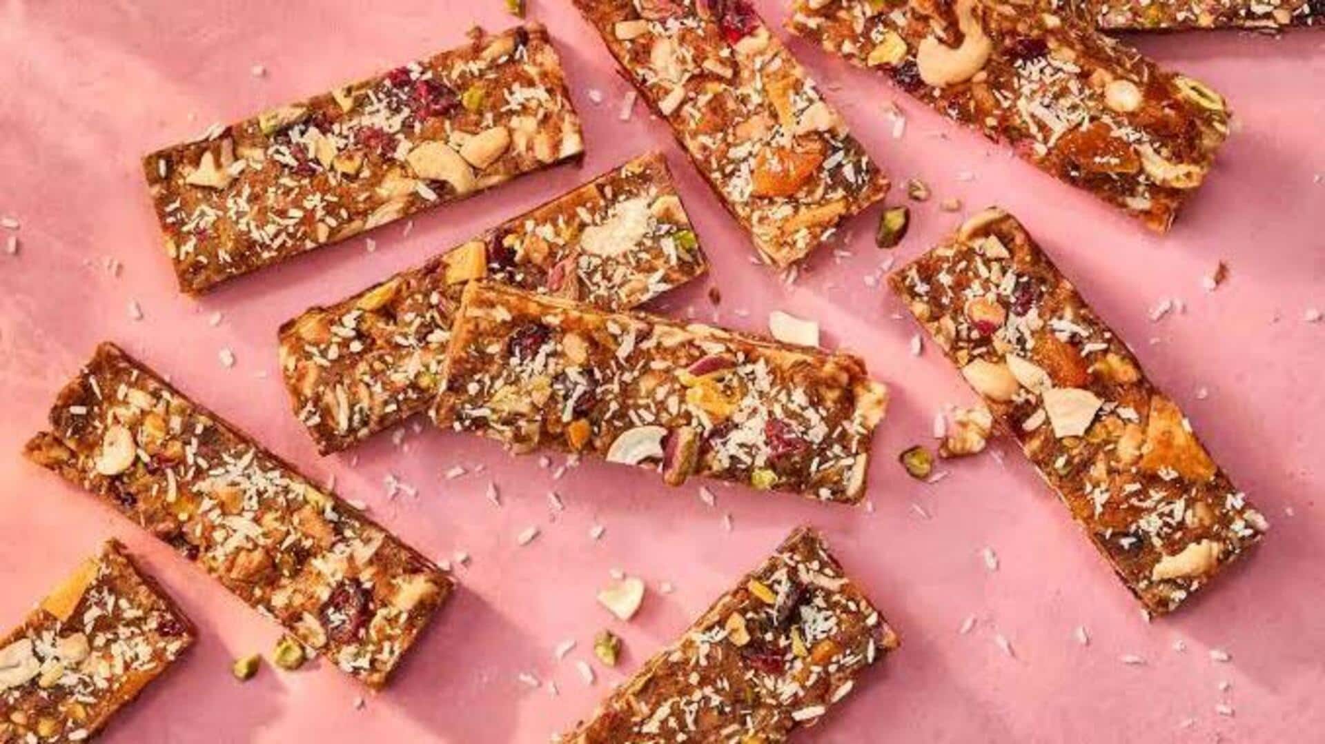 Start your day right with these oat-nut bars