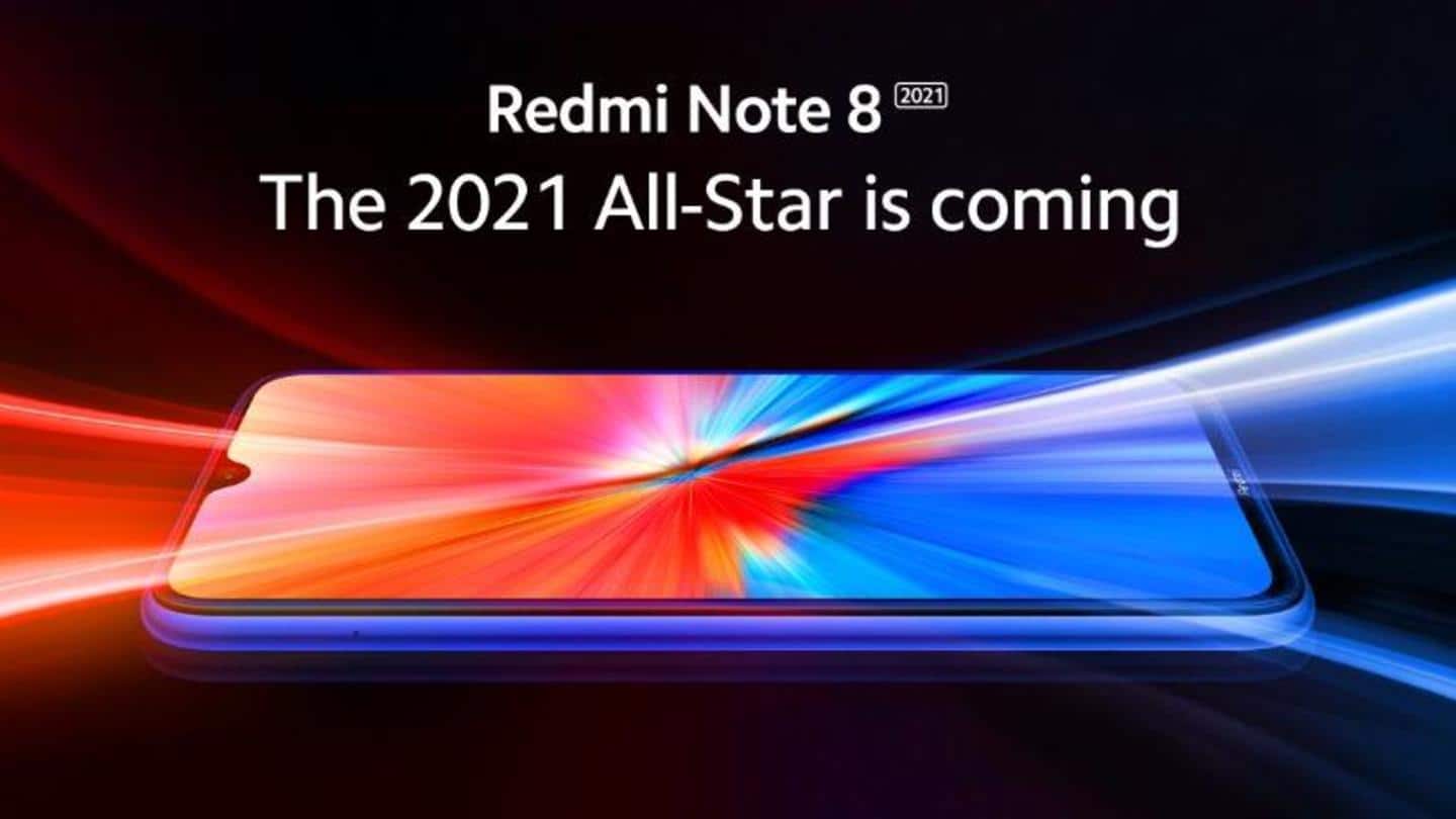 Ahead of launch, Xiaomi reveals Redmi Note 8's (2021) design
