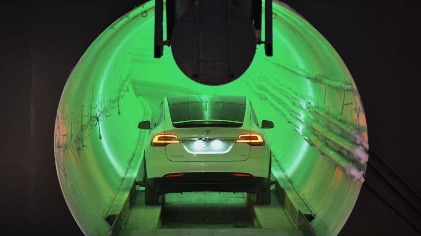 Musk's Boring Company tests underground Tesla tunnel system in Vegas