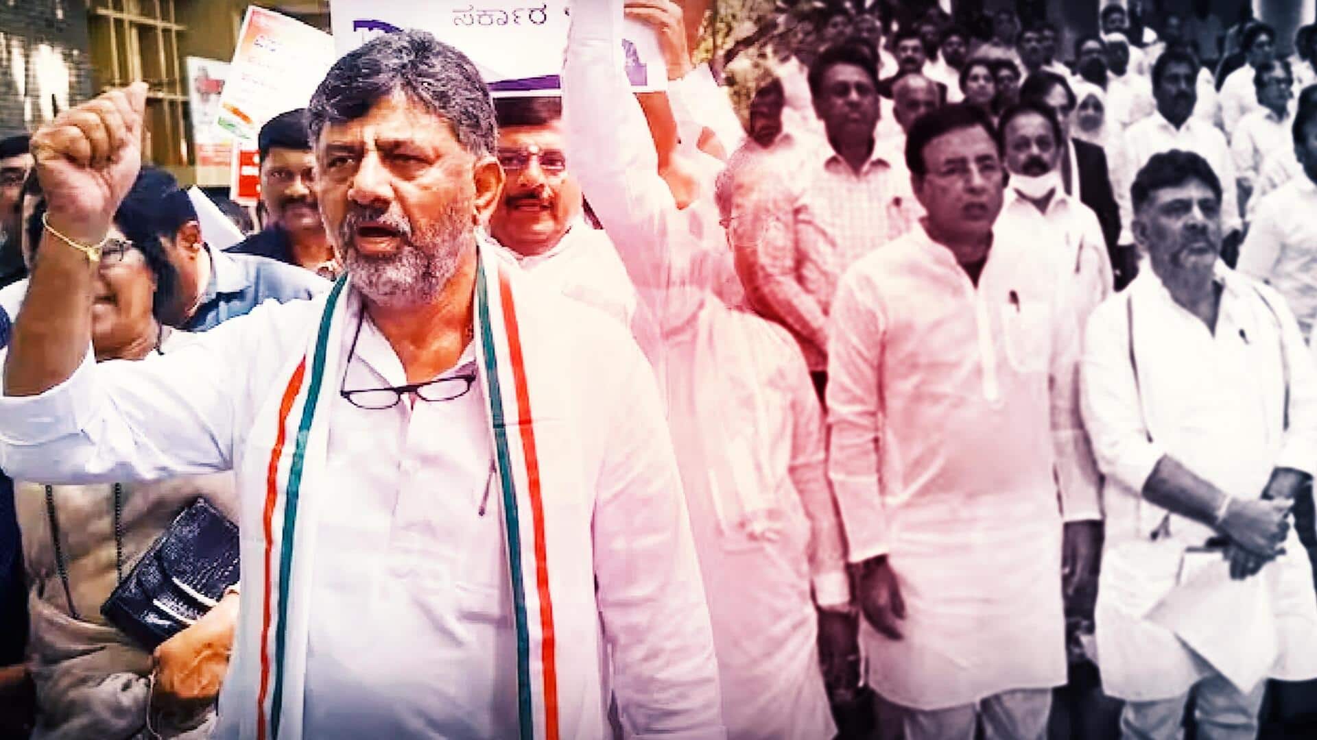 Karnataka MLAs, Congress leaders protest against Centre in Delhi