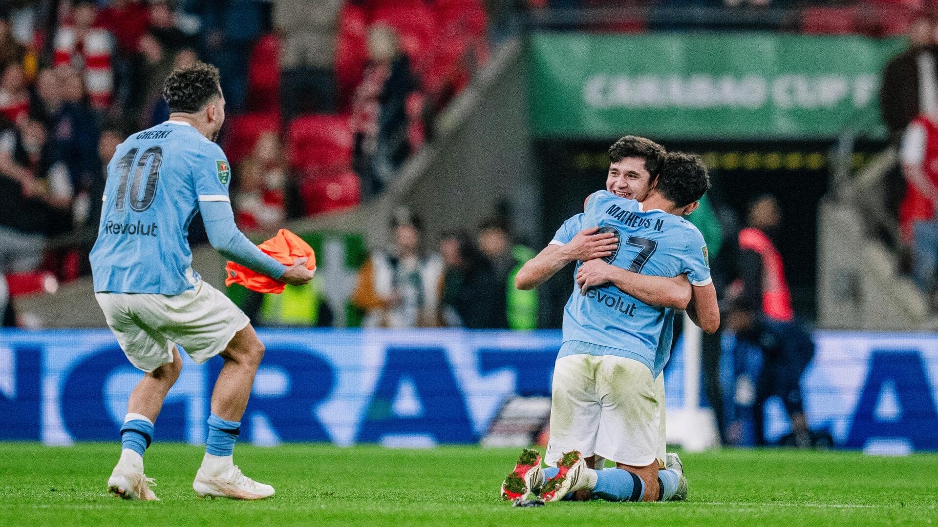Manchester City beat Arsenal to win Carabao Cup: Key stats