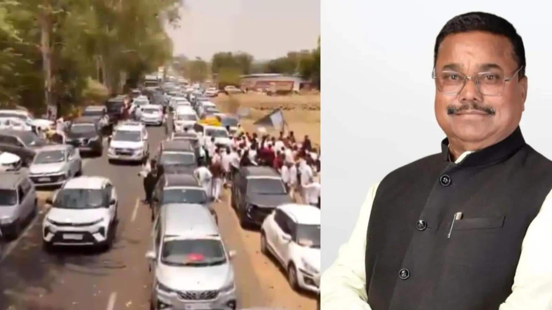 BJP leader, who arrived in 50-car convoy, gets show-cause notice 