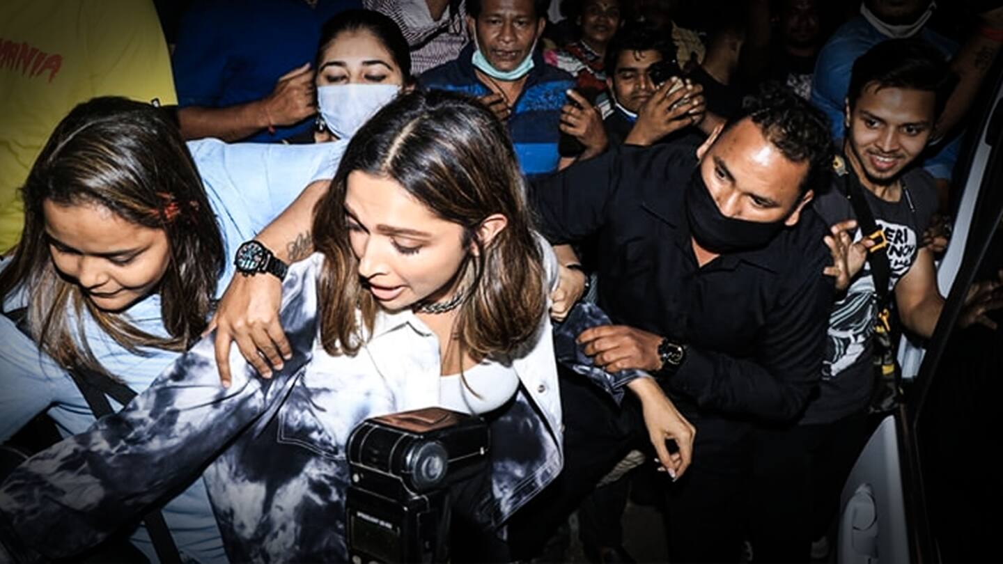 Deepika Padukone mobbed, woman tries snatching her purse