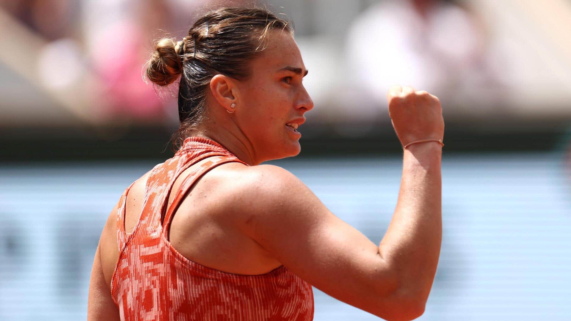 French Open: Aryna Sabalenka reaches her seventh successive major quarter-final