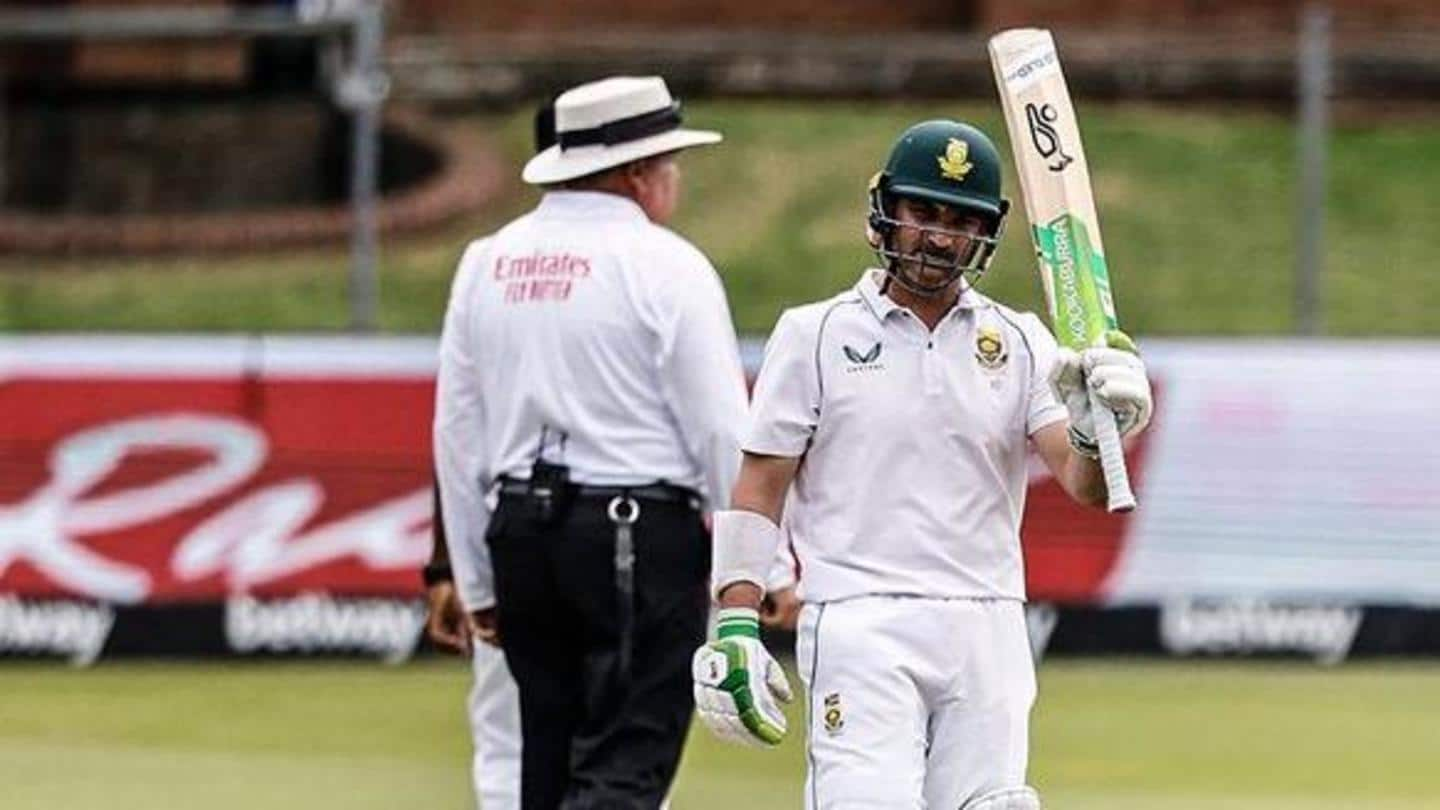 Port Elizabeth Test, Day 1: Elgar powers SA to 278/5