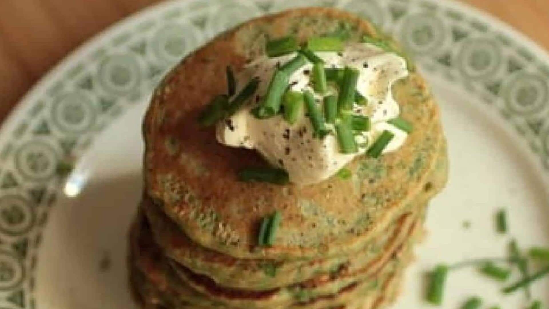 Your guests will love this Swiss chard pancake recipe