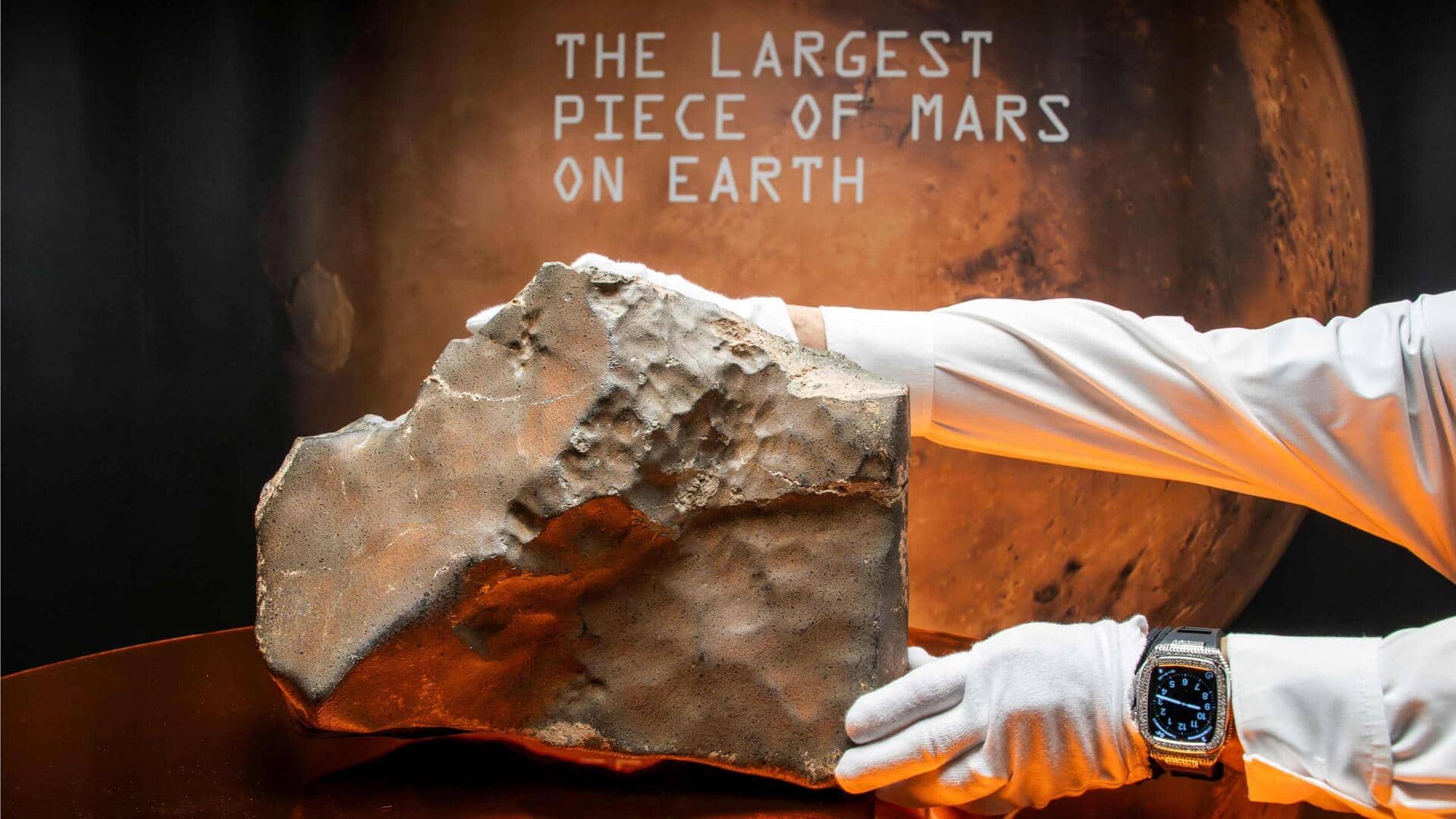 Largest Martian rock on Earth auctioned for over $5M Largest Martian rock on Earth auctioned for over $5M