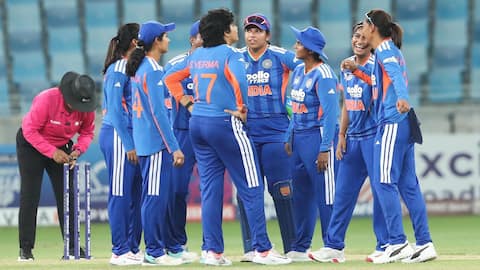 Listing lowest all-out totals versus India in Women's T20Is 