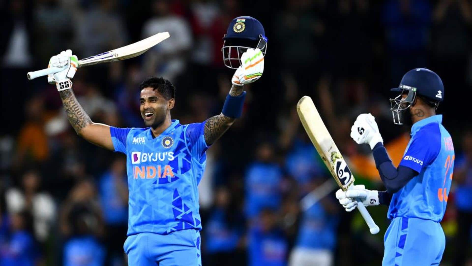 Suryakumar Yadav slams his 2nd T20I century: Key stats