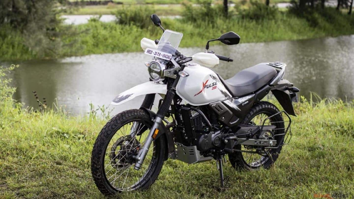 Hero Xpulse 200 4V spied testing in India