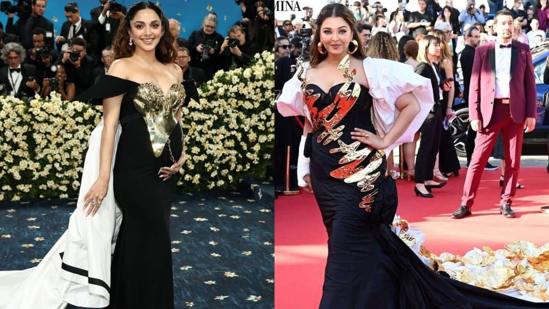 Kiara's gold breastplate gown reminds us of Aishwarya's Cannes look Kiara's gold breastplate gown reminds us of Aishwarya's Cannes look