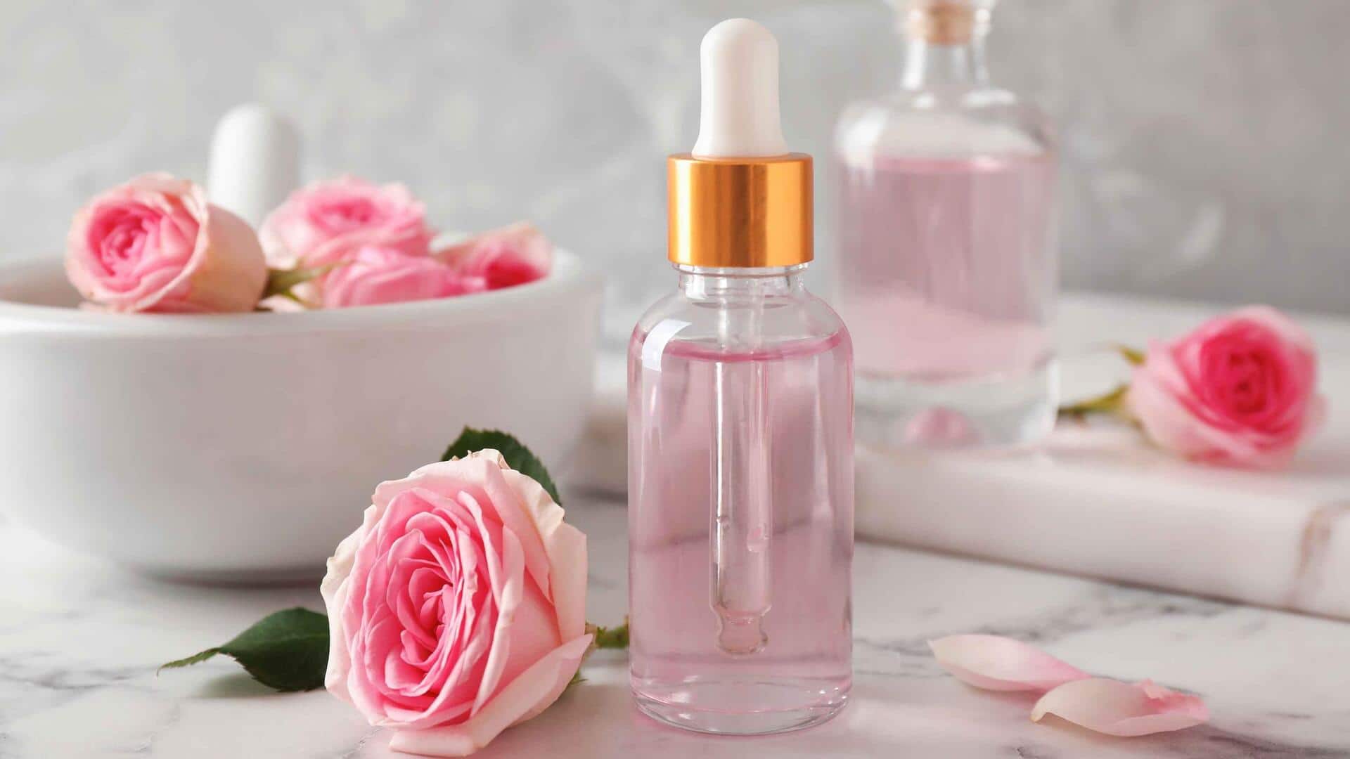 Fix irritated eyes with rose water soaks