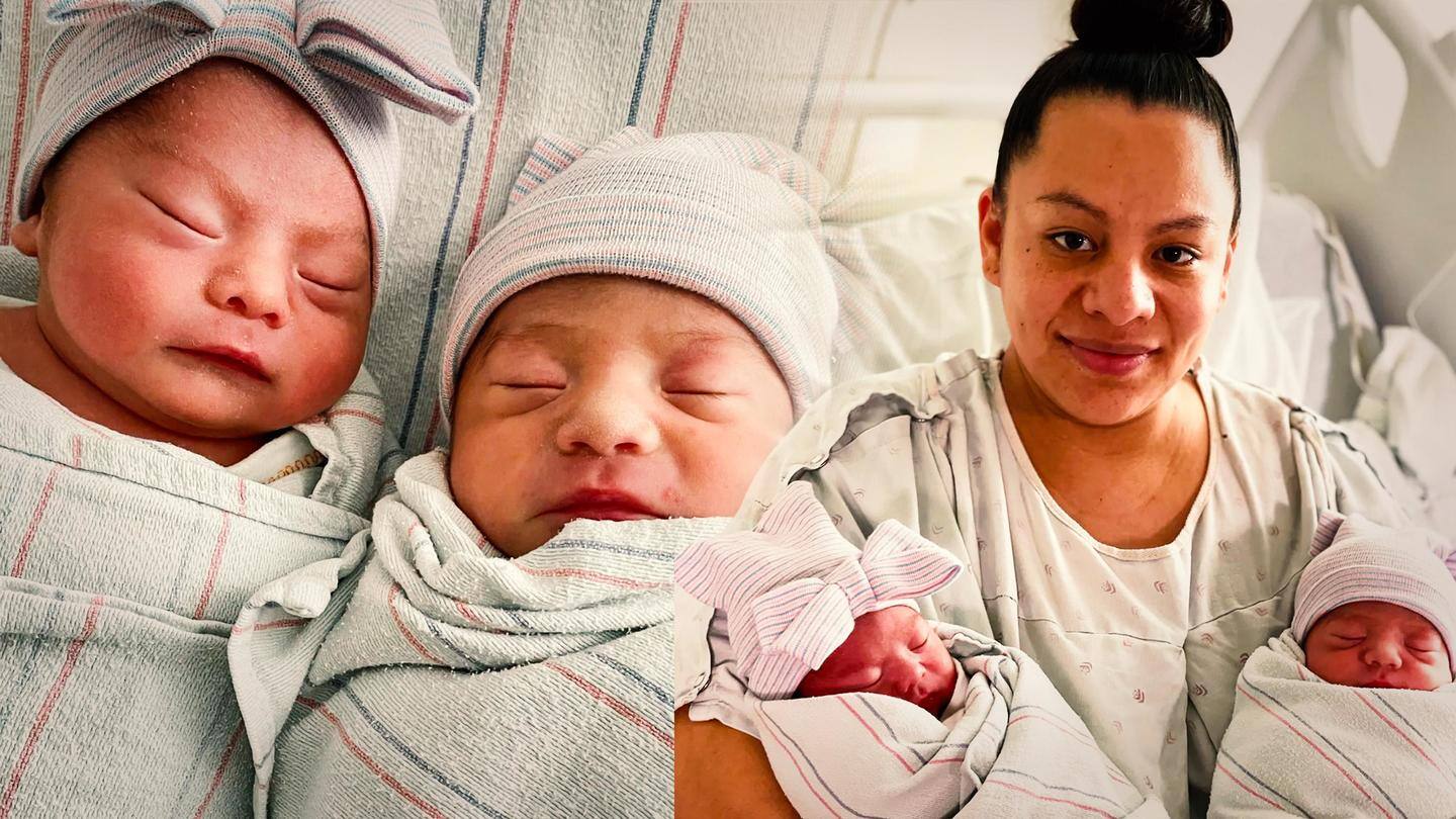 US twins born in different years due to 15-minute gap