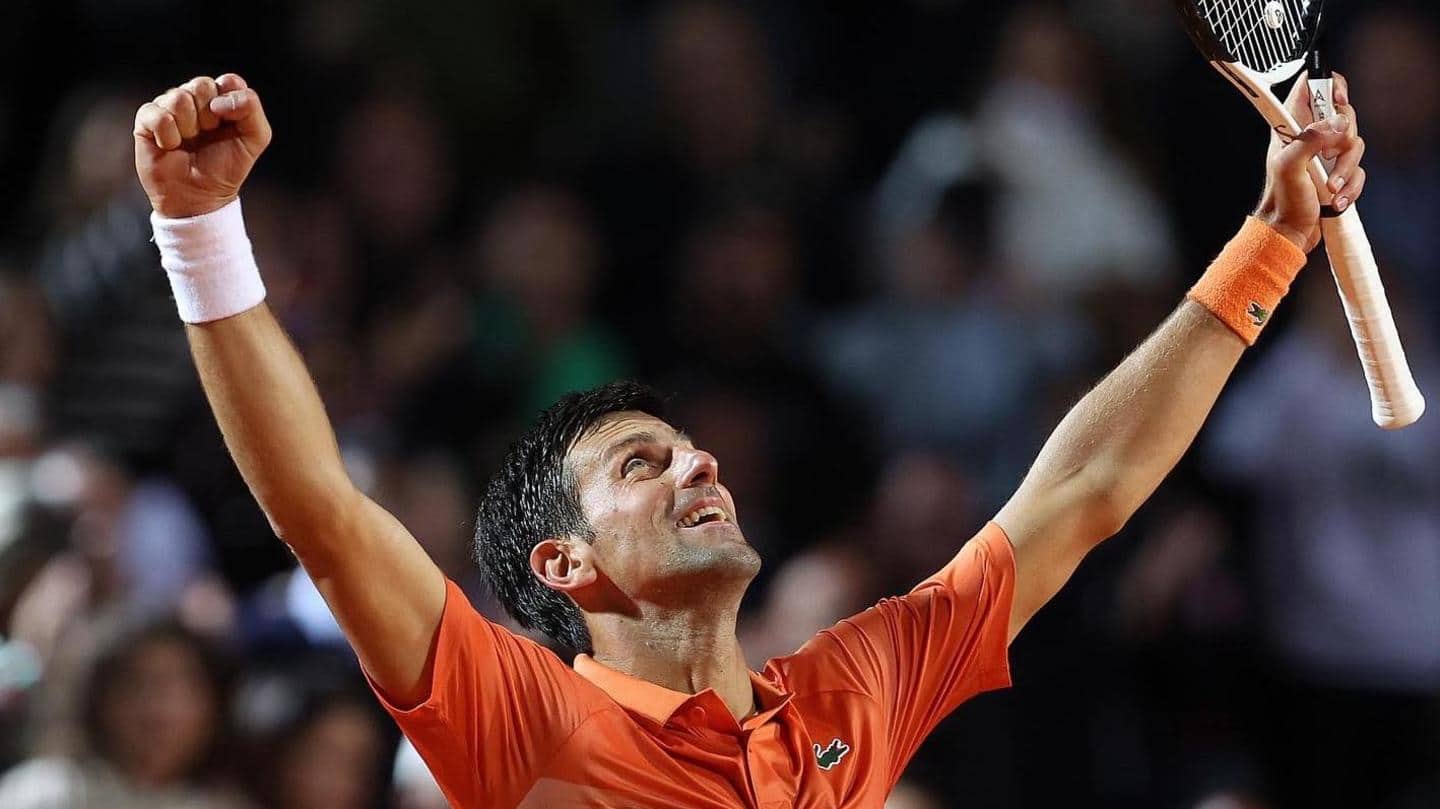 Novak Djokovic beats Stefanos Tsitsipas to win 2022 Italian Open