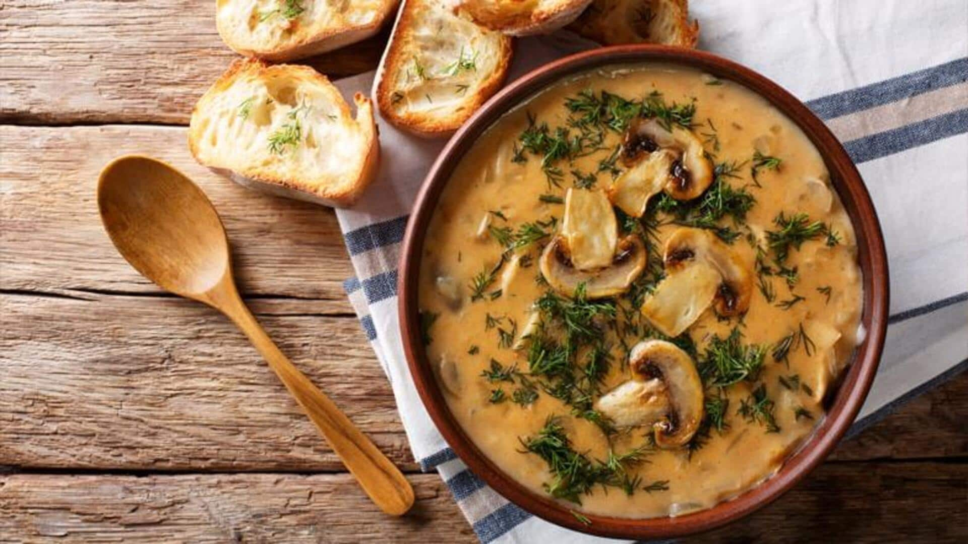 Try this flavorsome Hungarian mushroom soup recipe today