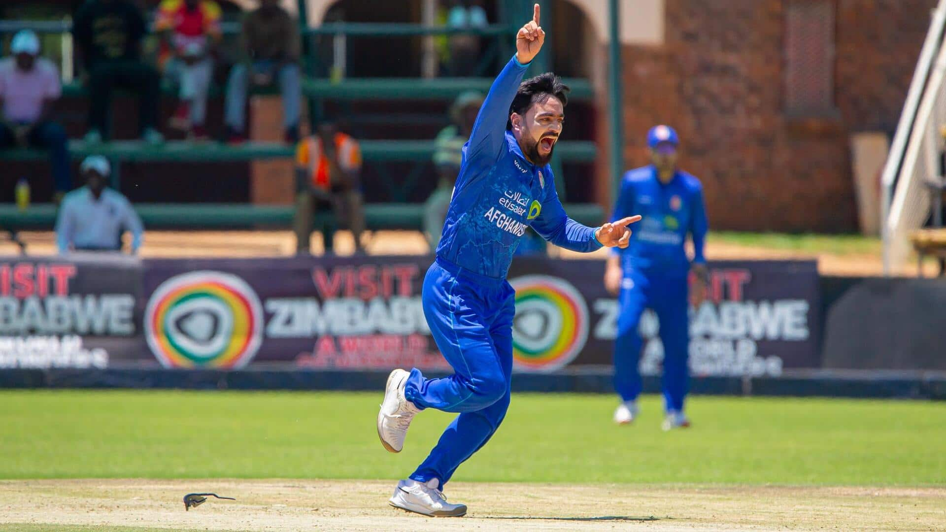 Rashid Khan completes 50 ODI wickets against Zimbabwe: Key stats