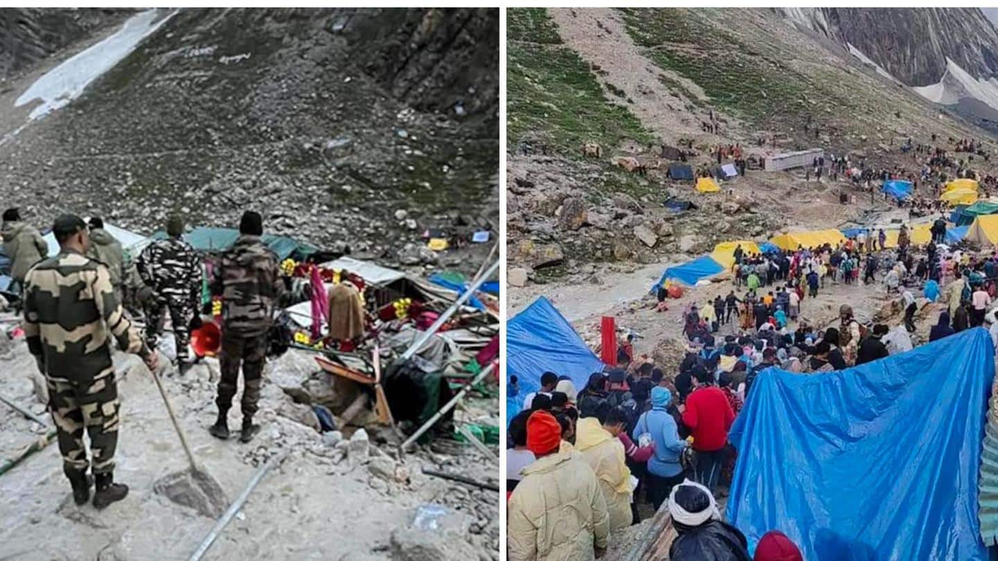 Amarnath Yatra: 15,000 rescued, 16 dead, 40 missing after cloudburst |  NewsBytes