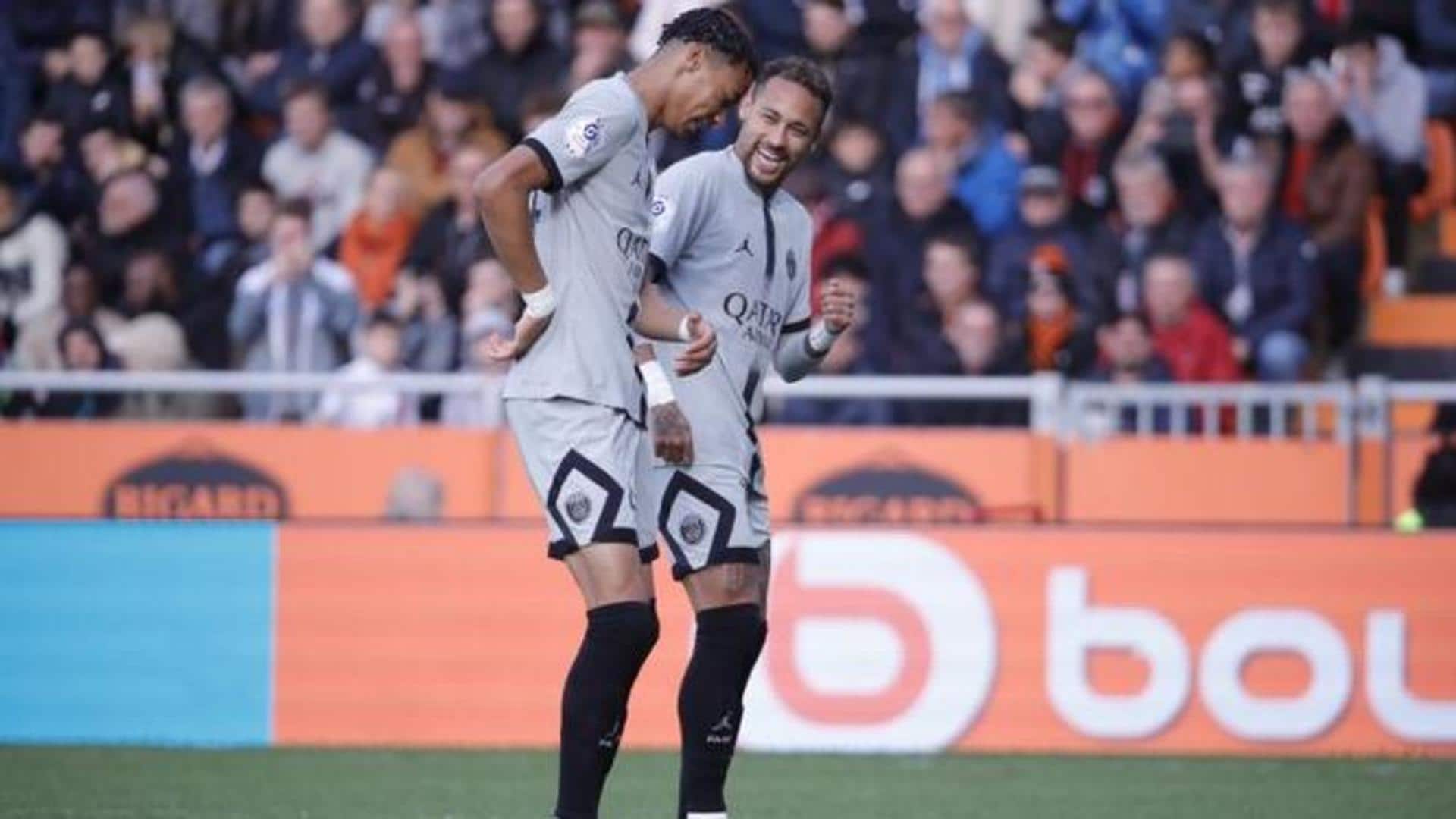 Ligue 1 2022-23, Neymar shines as PSG overcome Lorient: Stats