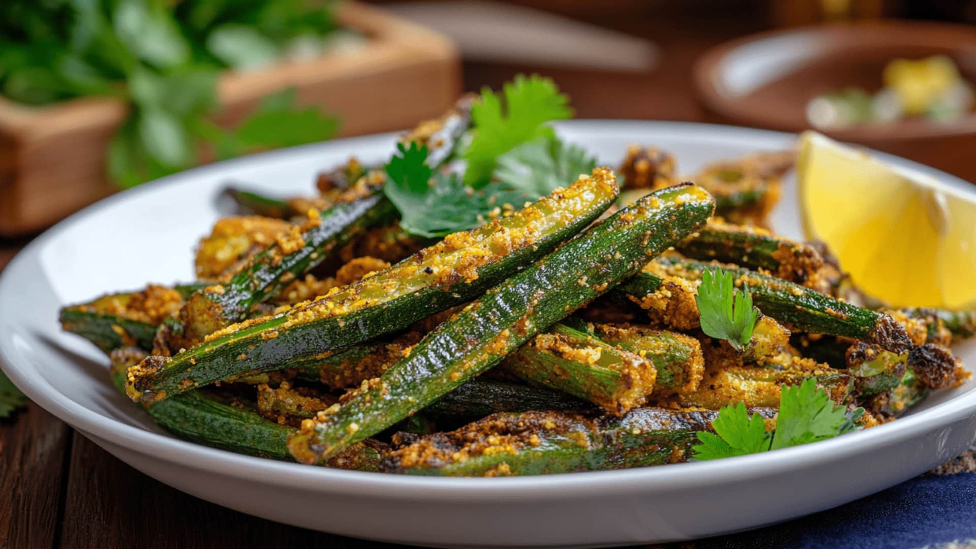 Crispy okra: A tasty nacho chip alternative Crispy okra: A tasty nacho chip alternative