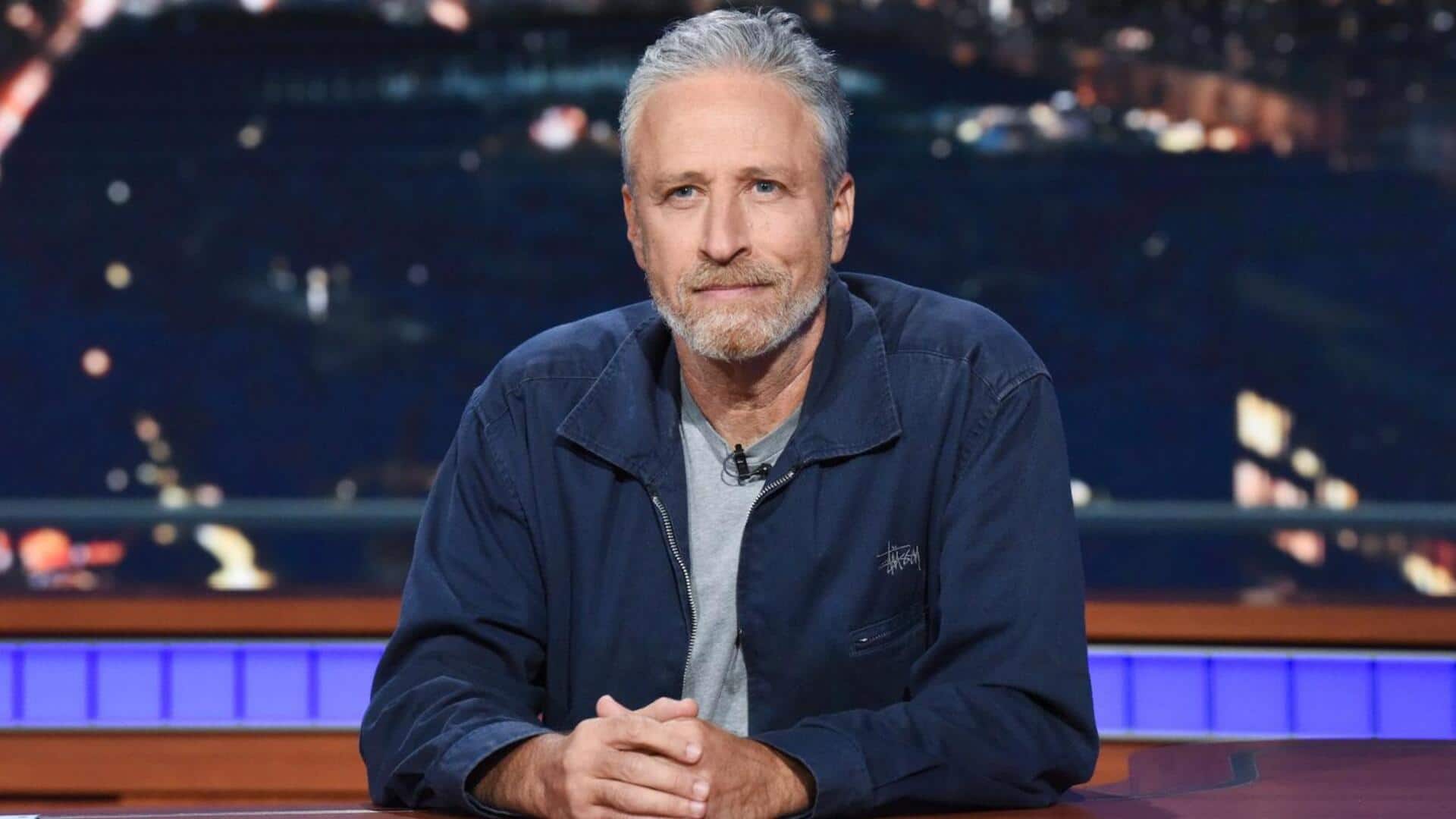 Jon Stewart addresses 'The Daily Show' backlash in style
